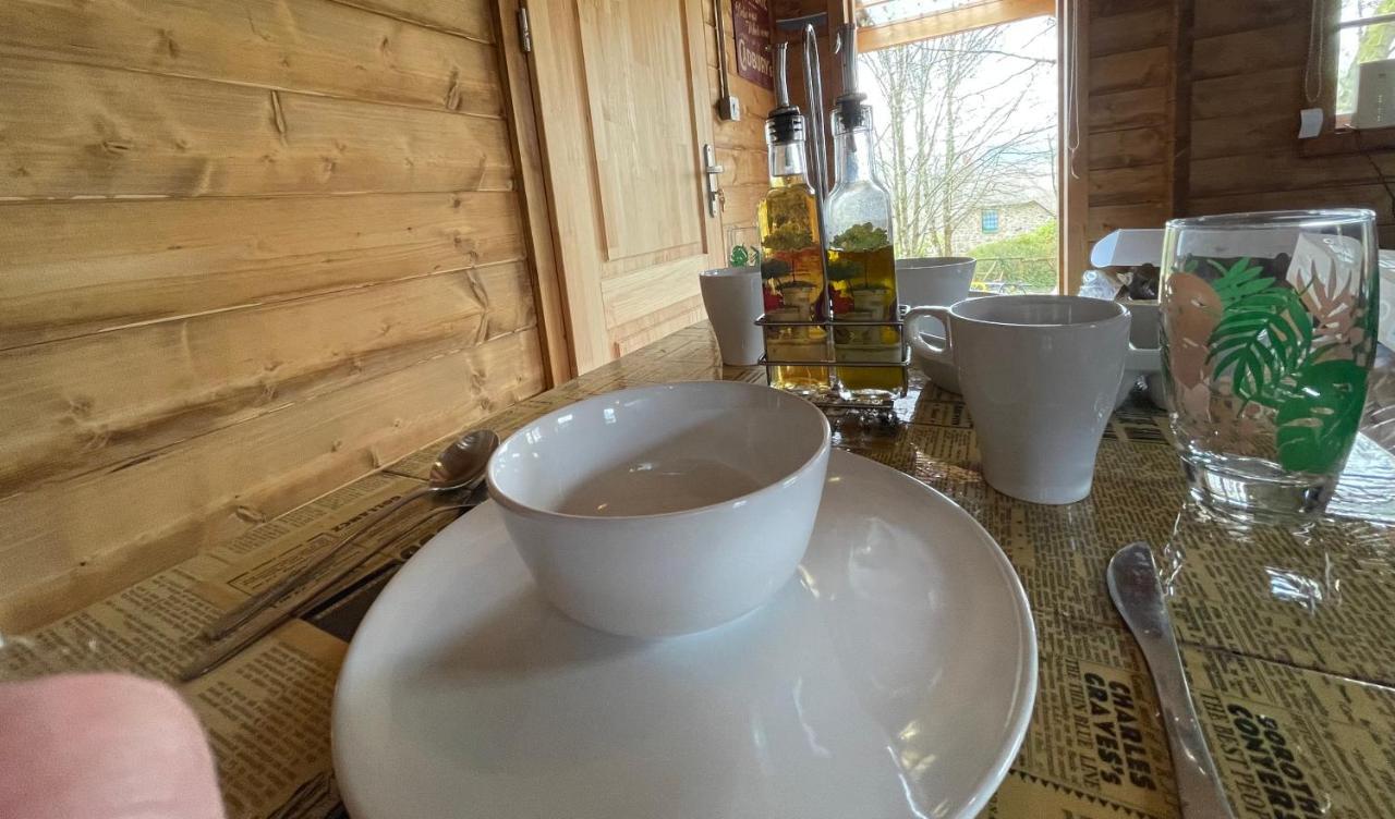 Retro Private Lodge With Hot Tub Nr Dartmoor Ньютон Эбэт Экстерьер фото