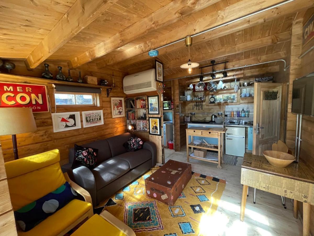 Retro Private Lodge With Hot Tub Nr Dartmoor Ньютон Эбэт Экстерьер фото