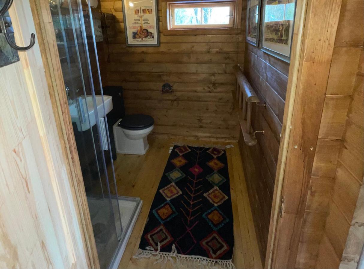 Retro Private Lodge With Hot Tub Nr Dartmoor Ньютон Эбэт Экстерьер фото